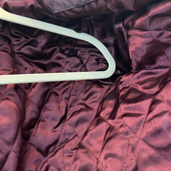 Y2K Whimsigoth Velvet Peacoat Jacket Purple Double Breasted Old Navy Junior XL - Picture 6 of 8